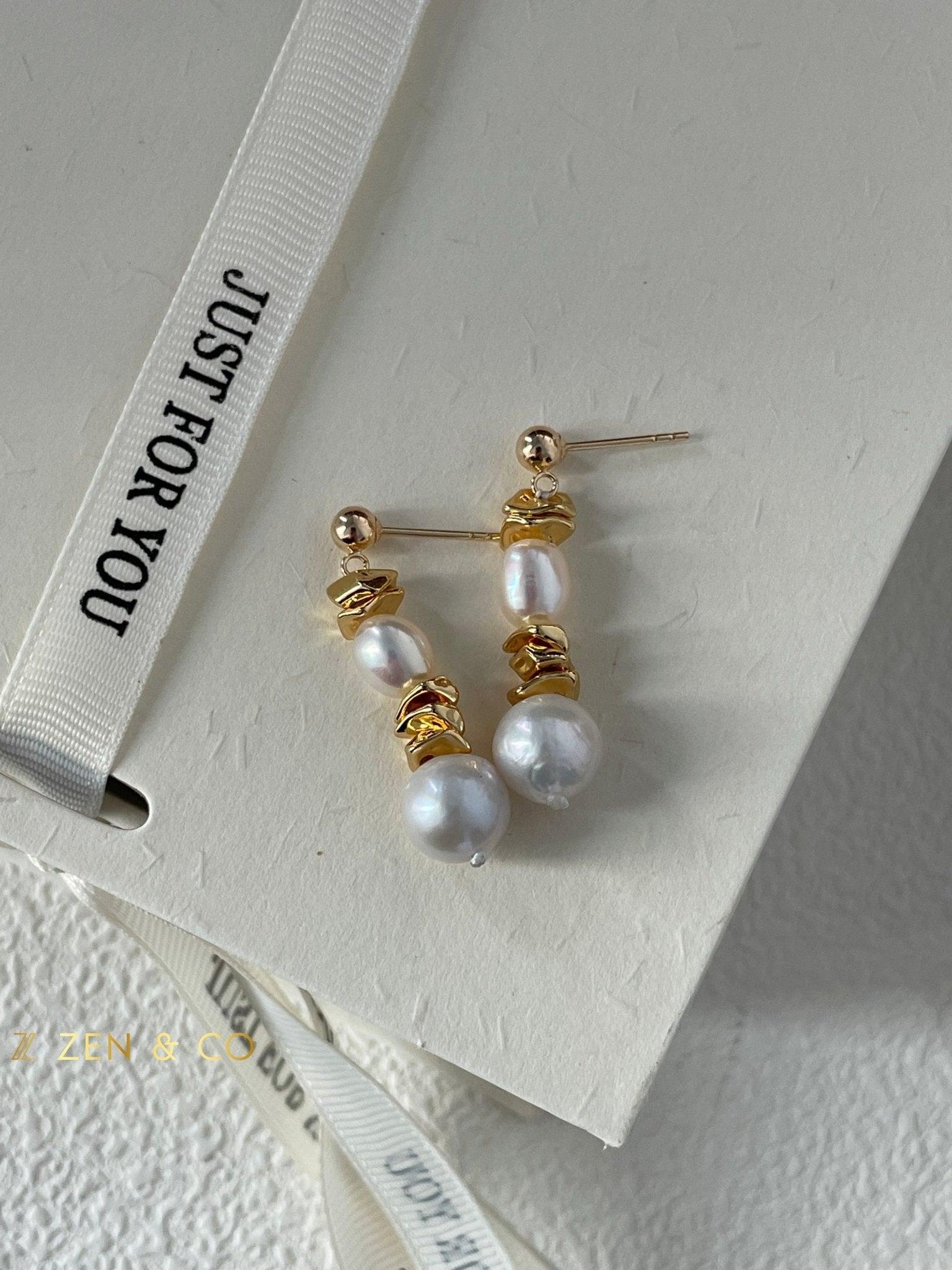 JOLIN Pearl drop earrings - ZEN&CO Studio