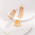 JOY Gold statement dangle earring - ZEN&CO Studio