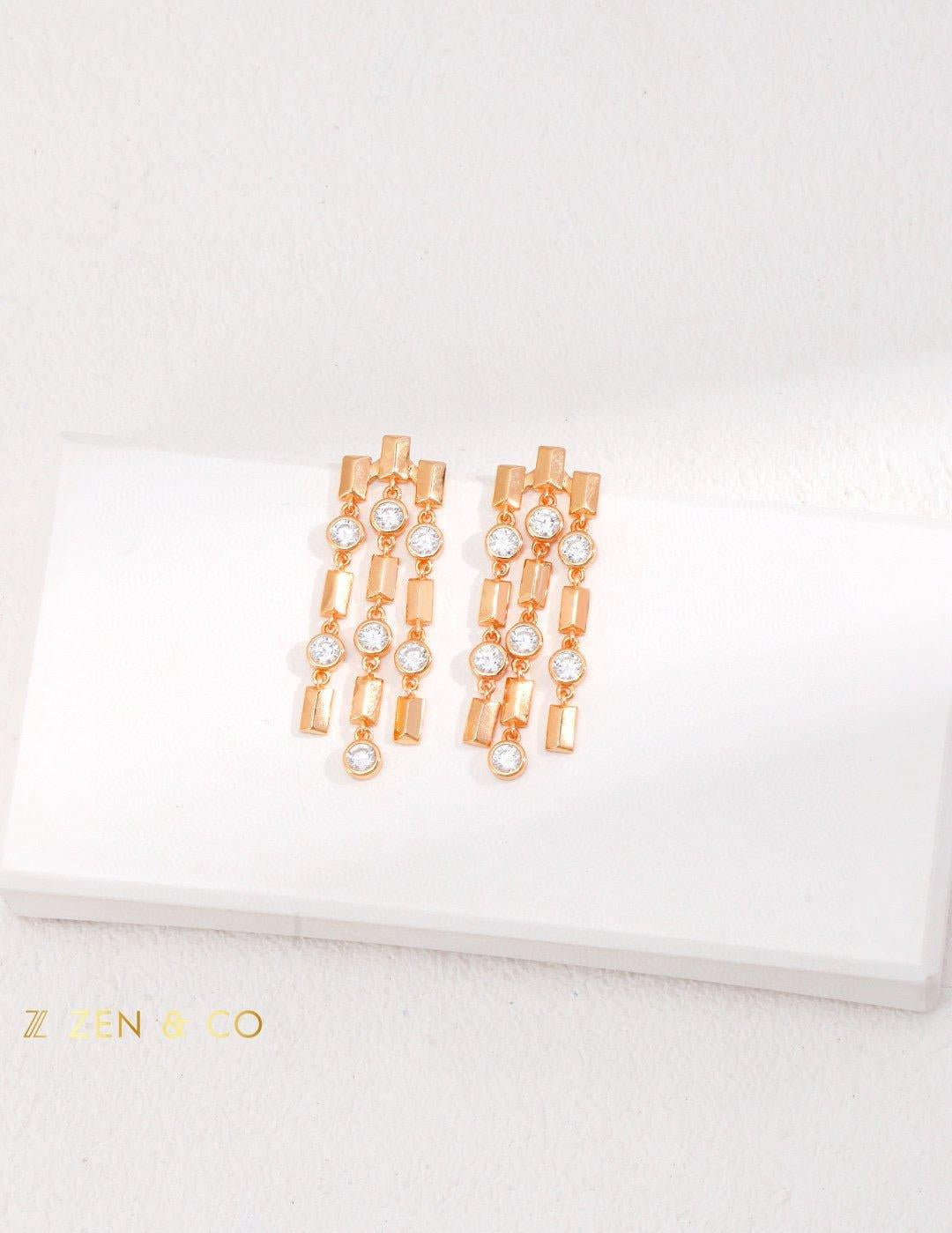 JOY Gold statement dangle earring - ZEN&CO Studio