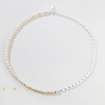 KIERA Pearl choker with gold or silver chain - ZEN&CO Studio