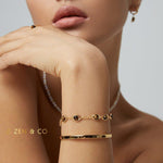 LAVANYA Tiger eye stone friendship bracelet - ZEN&CO Studio