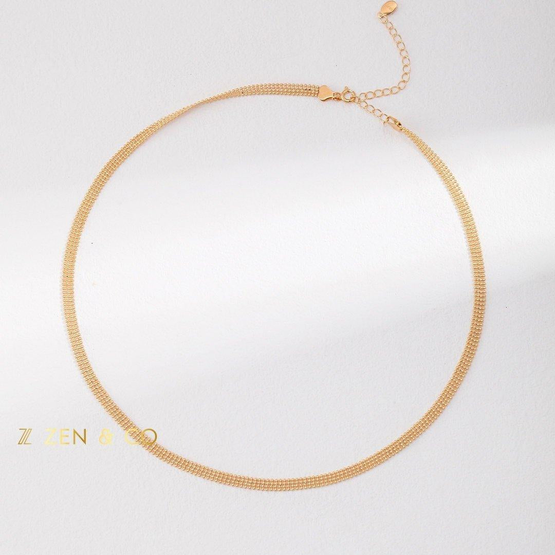 LEXIE Lace texture choker layering necklace - ZEN&CO Studio