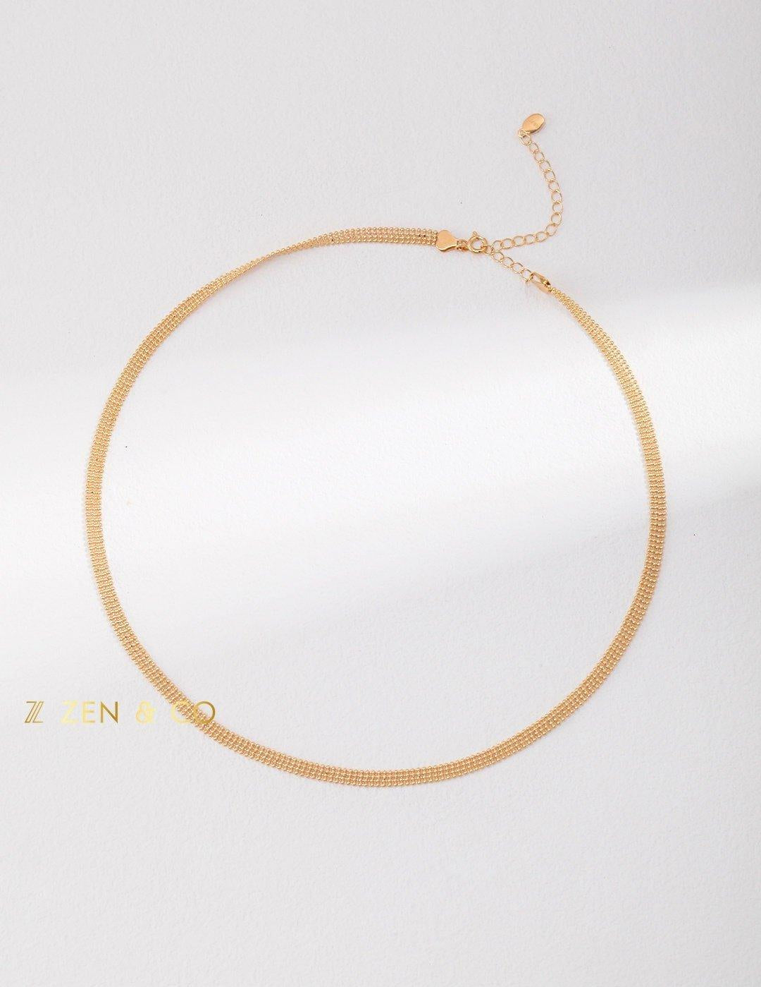 LEXIE Lace texture choker layering necklace - ZEN&CO Studio