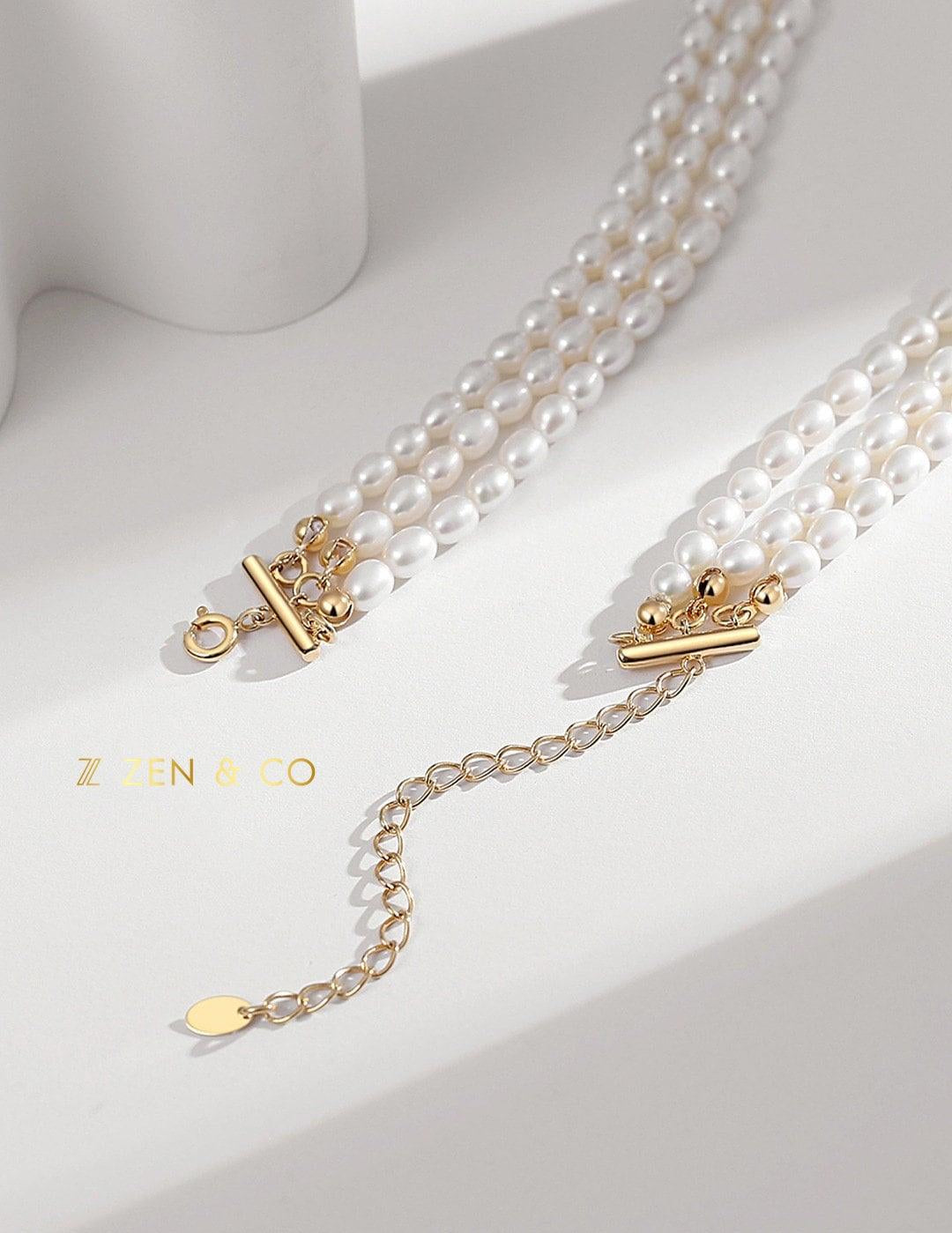 LILIAN Statement 3-layer Pearl necklace - ZEN&CO Studio