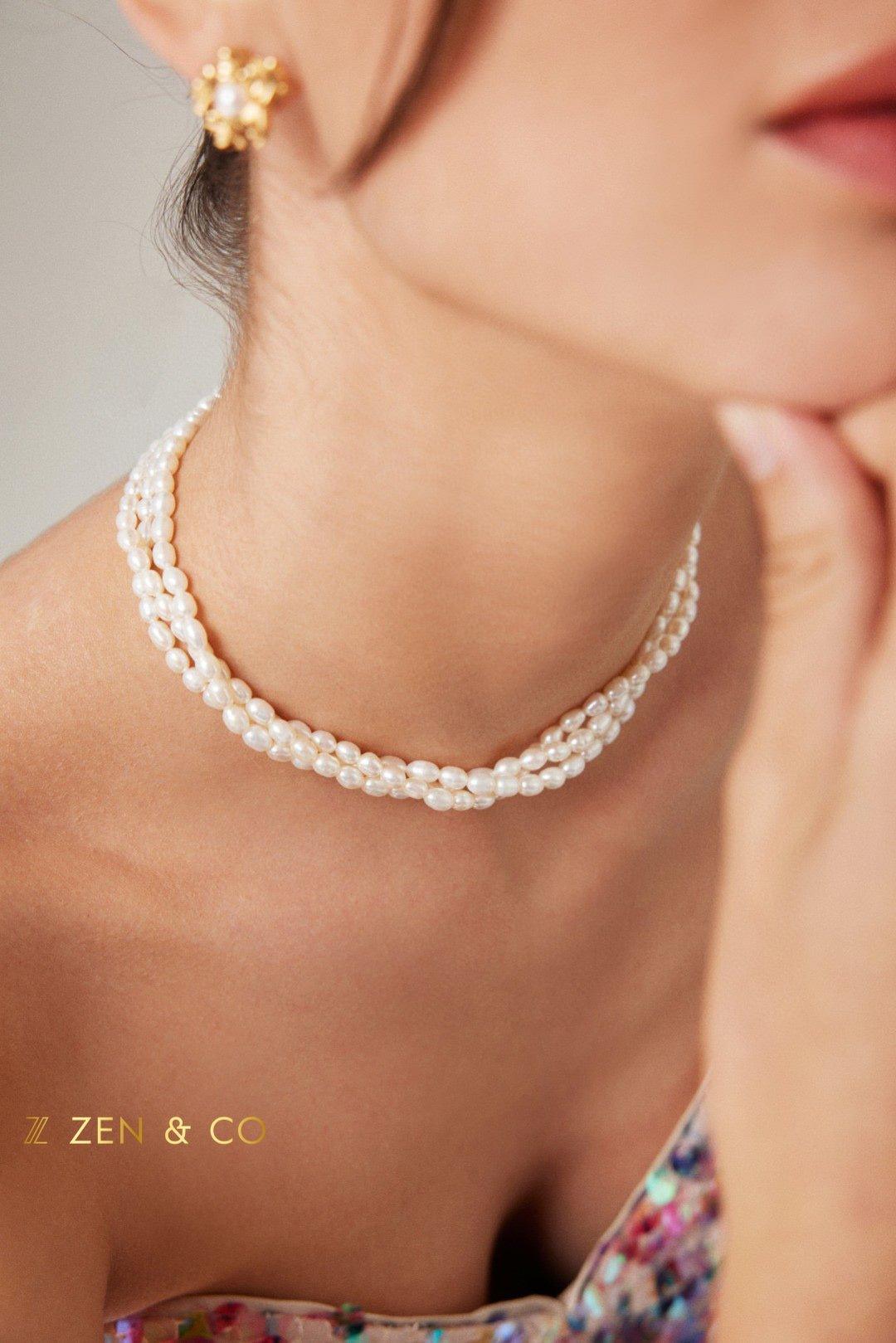 LILIAN Statement 3-layer Pearl necklace - ZEN&CO Studio