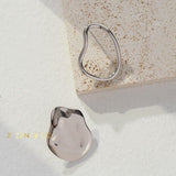 LOFOTEN Asymmetric Fluid Way of Water stud earrings - ZEN&CO Studio