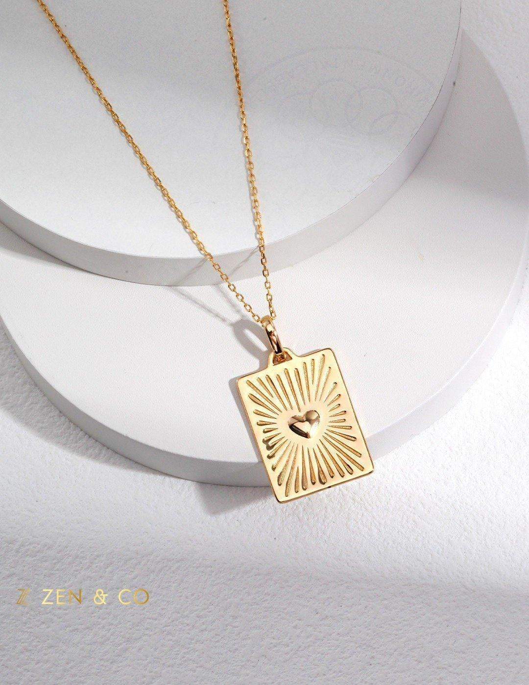 LOTTIE Love letter pendant layering necklace - ZEN&CO Studio