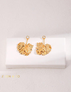 LUCY GRAY Gold statement dangle earring - ZEN&CO Studio