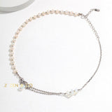 MAVIS Fantasy necklace with pearl and moonstone - ZEN&CO Studio