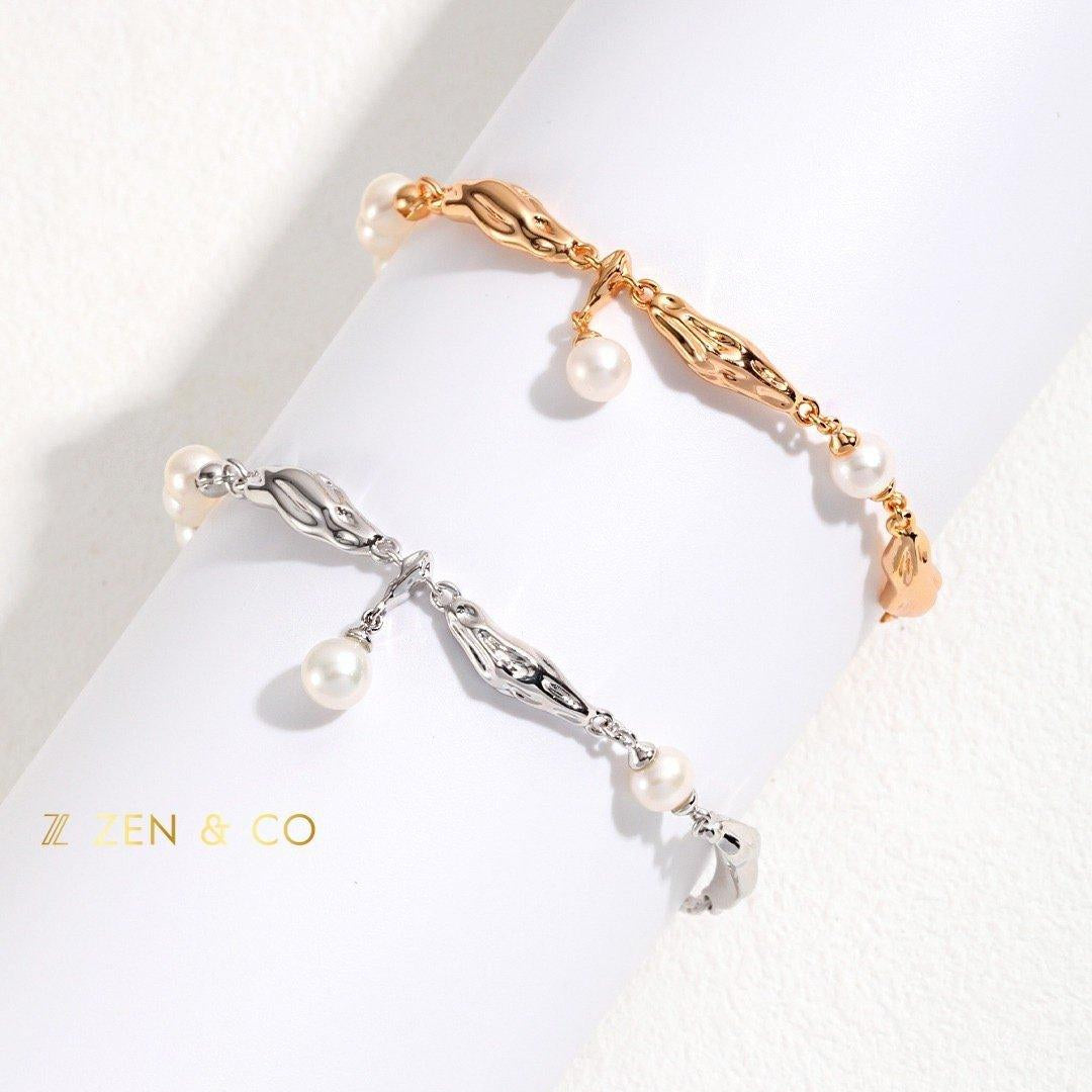 MIRABEL Romantic bracelet with dainty pearls - ZEN&CO Studio