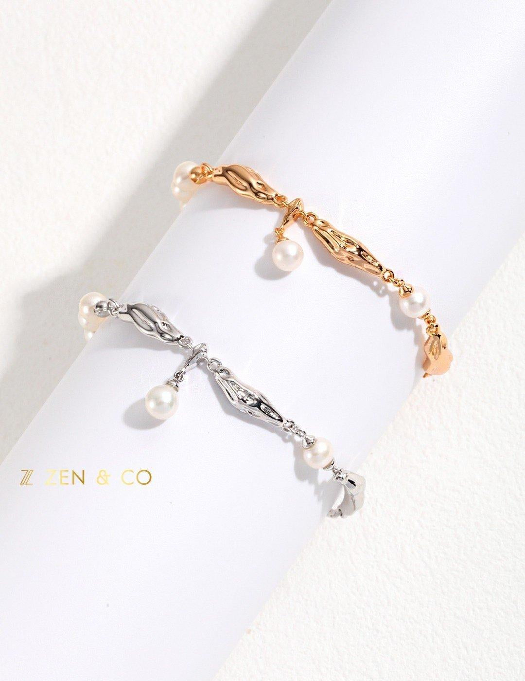 MIRABEL Romantic bracelet with dainty pearls - ZEN&CO Studio