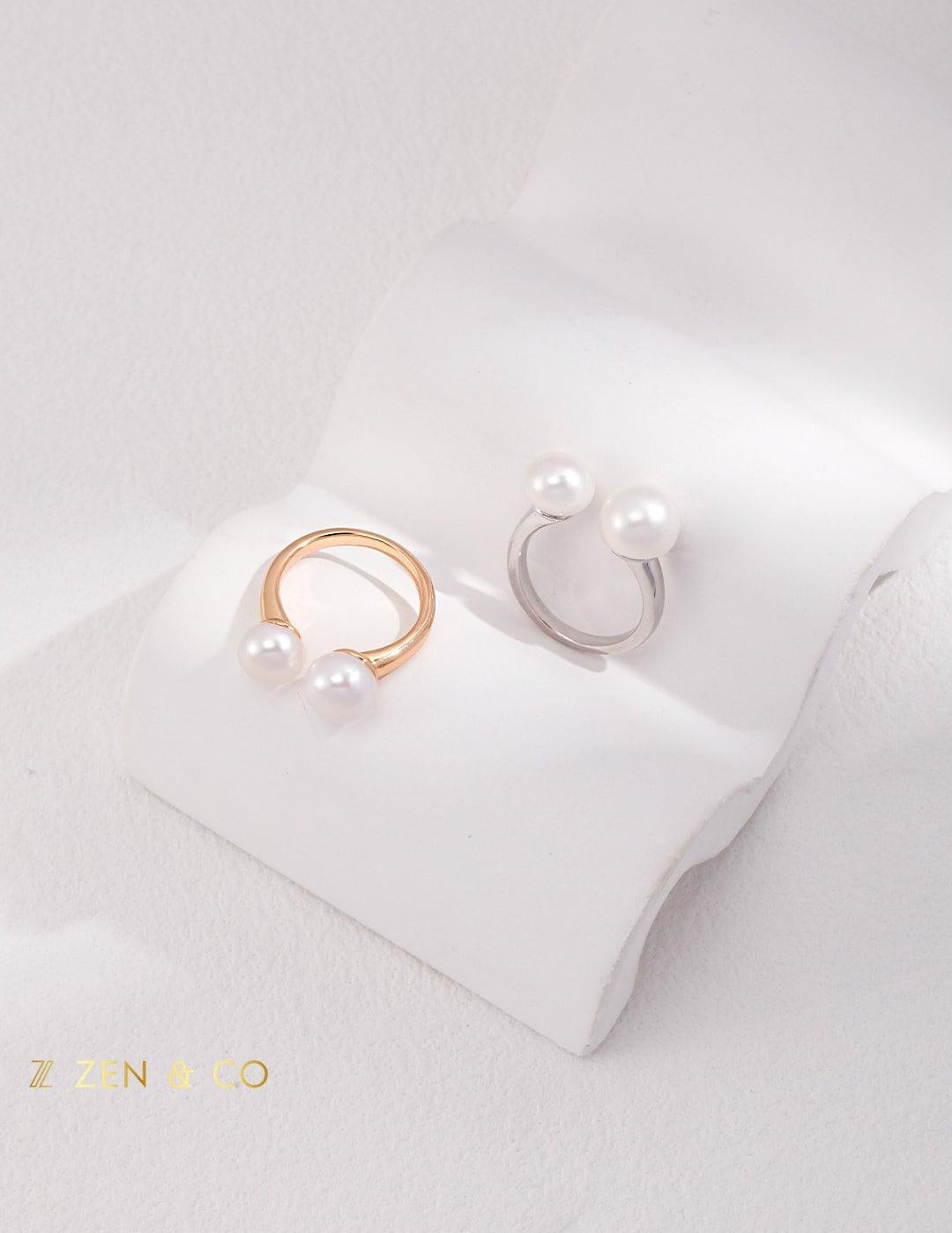 MOLLY Pearl open ring - ZEN&CO Studio