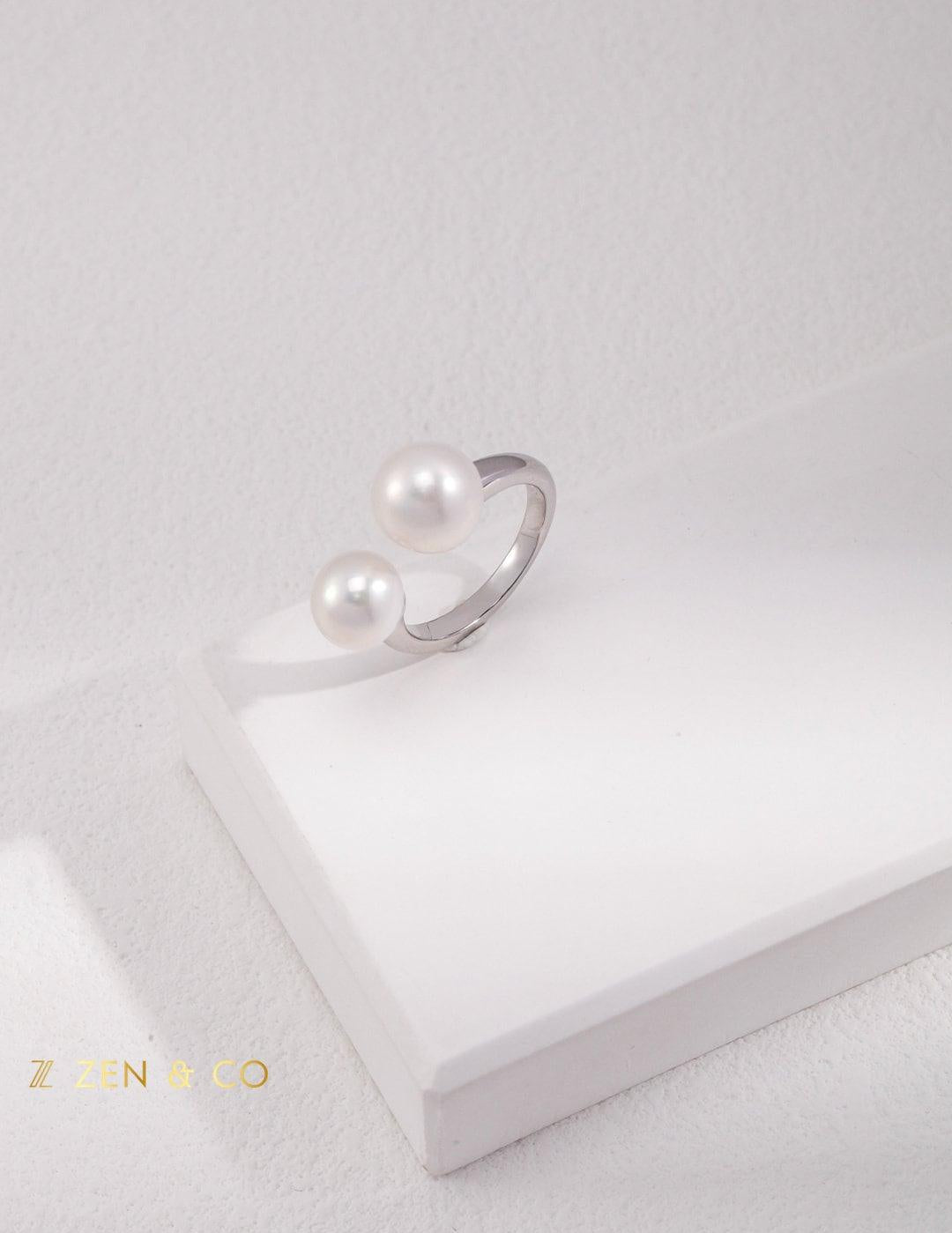 MOLLY Pearl open ring - ZEN&CO Studio