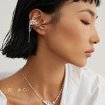 MORTICIA Statement ear cuff with pearls and tassel - ZEN&CO Studio