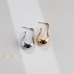 MYLA Fluid Way of Water minimalist hoop earrings - ZEN&CO Studio