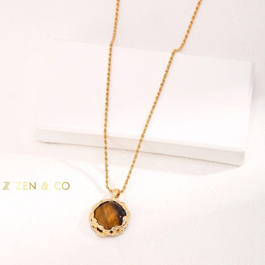 NALA Bohemian Tiger eye pendant necklace - ZEN&CO Studio