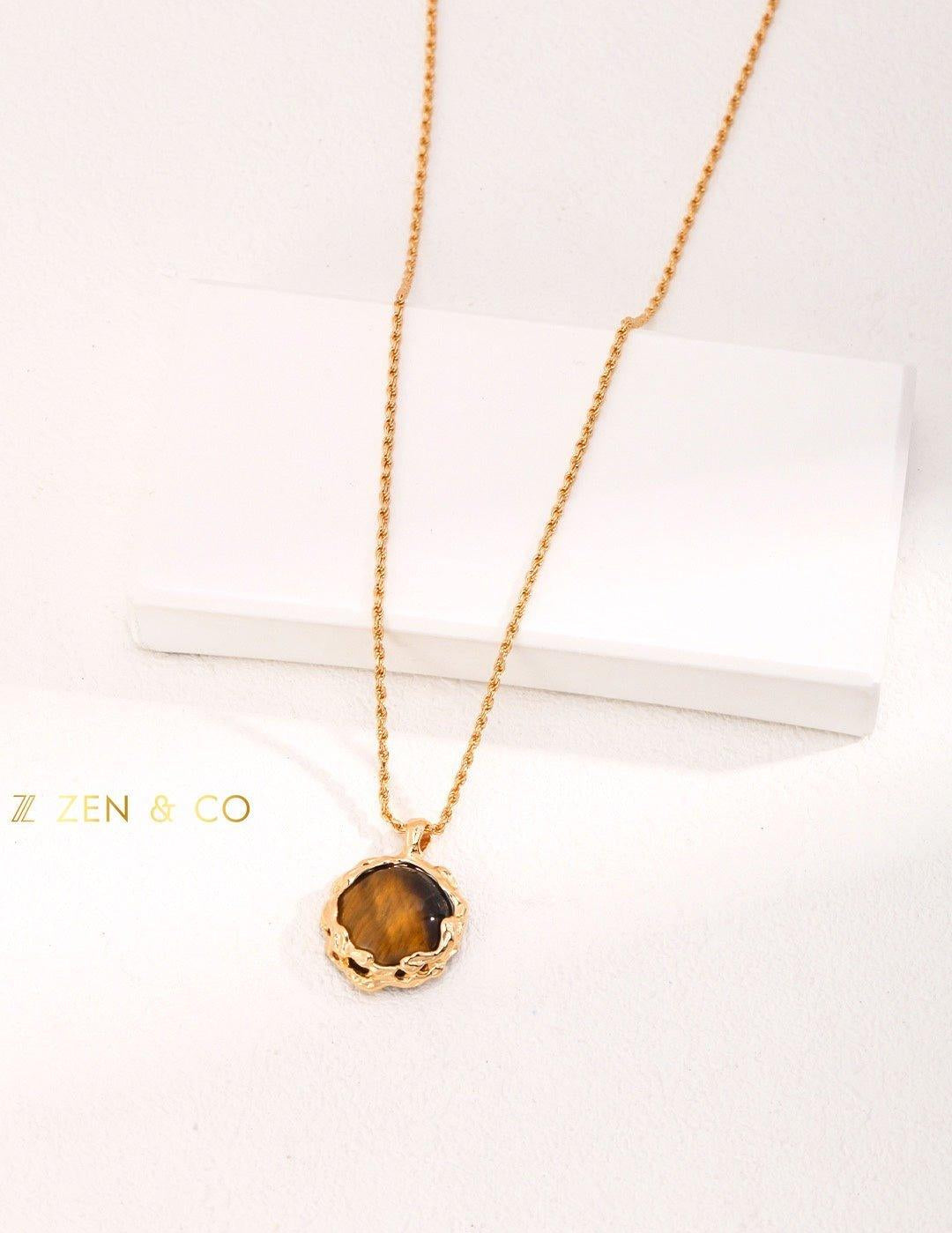 NALA Bohemian Tiger eye pendant necklace - ZEN&CO Studio