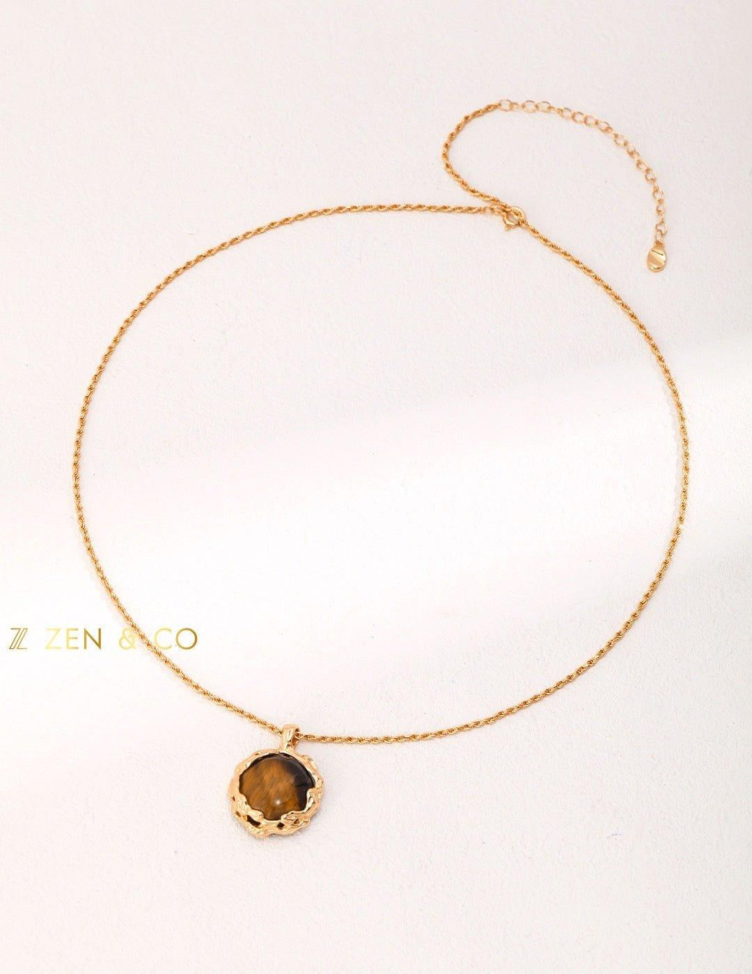 NALA Bohemian Tiger eye pendant necklace - ZEN&CO Studio