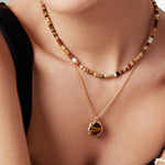 NALA Bohemian Tiger eye pendant necklace - ZEN&CO Studio