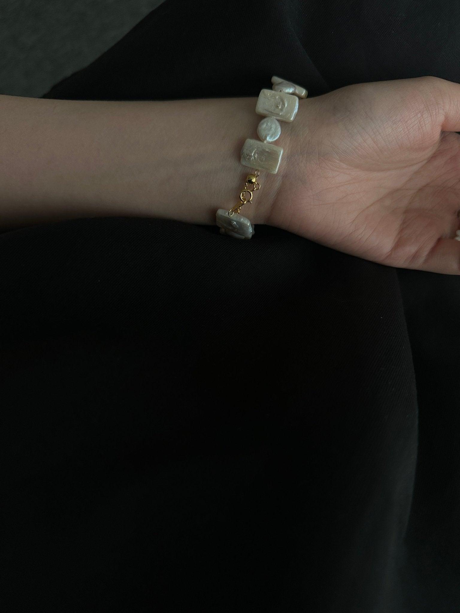 NICOLE Square Pearl Bracelet - ZEN&CO Studio