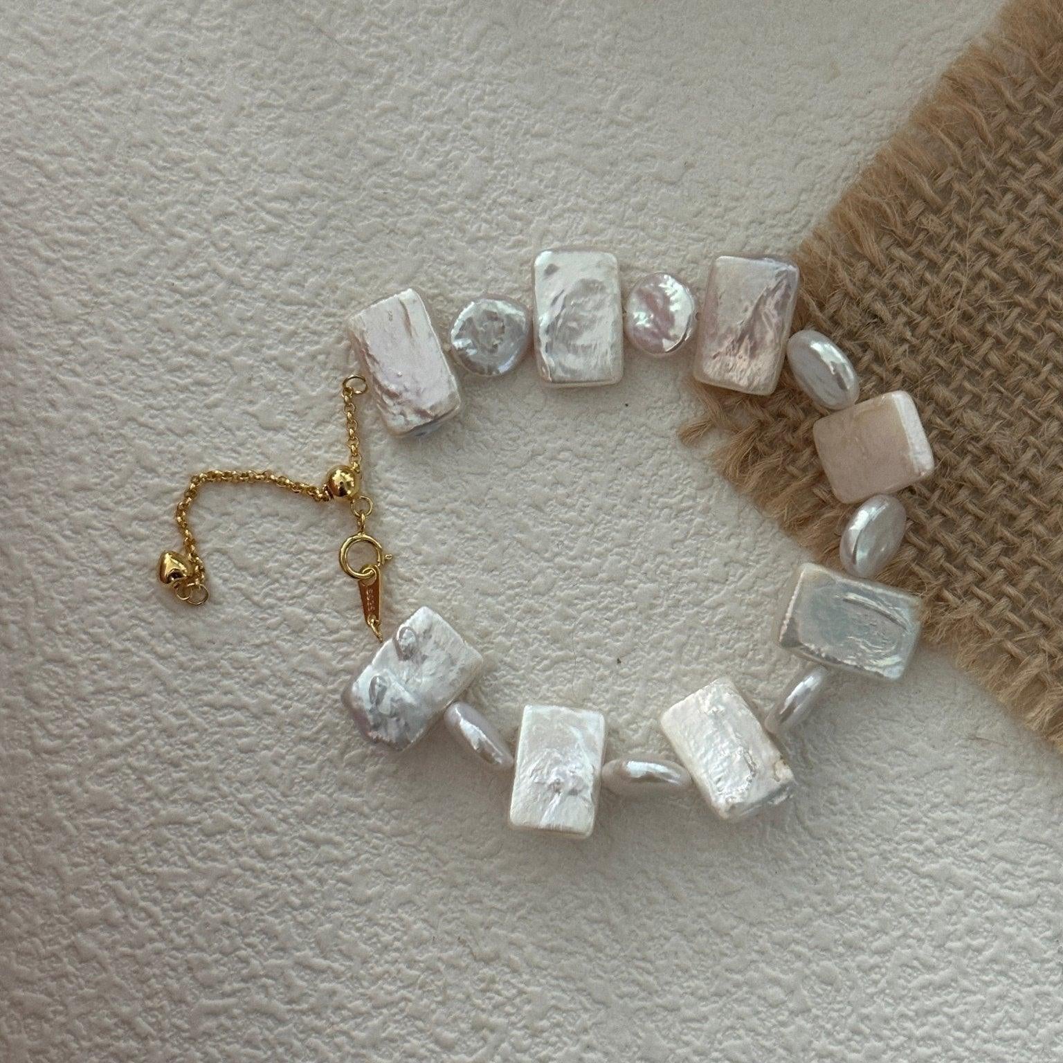 NICOLE Square Pearl Bracelet - ZEN&CO Studio