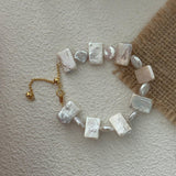 NICOLE Square Pearl Bracelet - ZEN&CO Studio