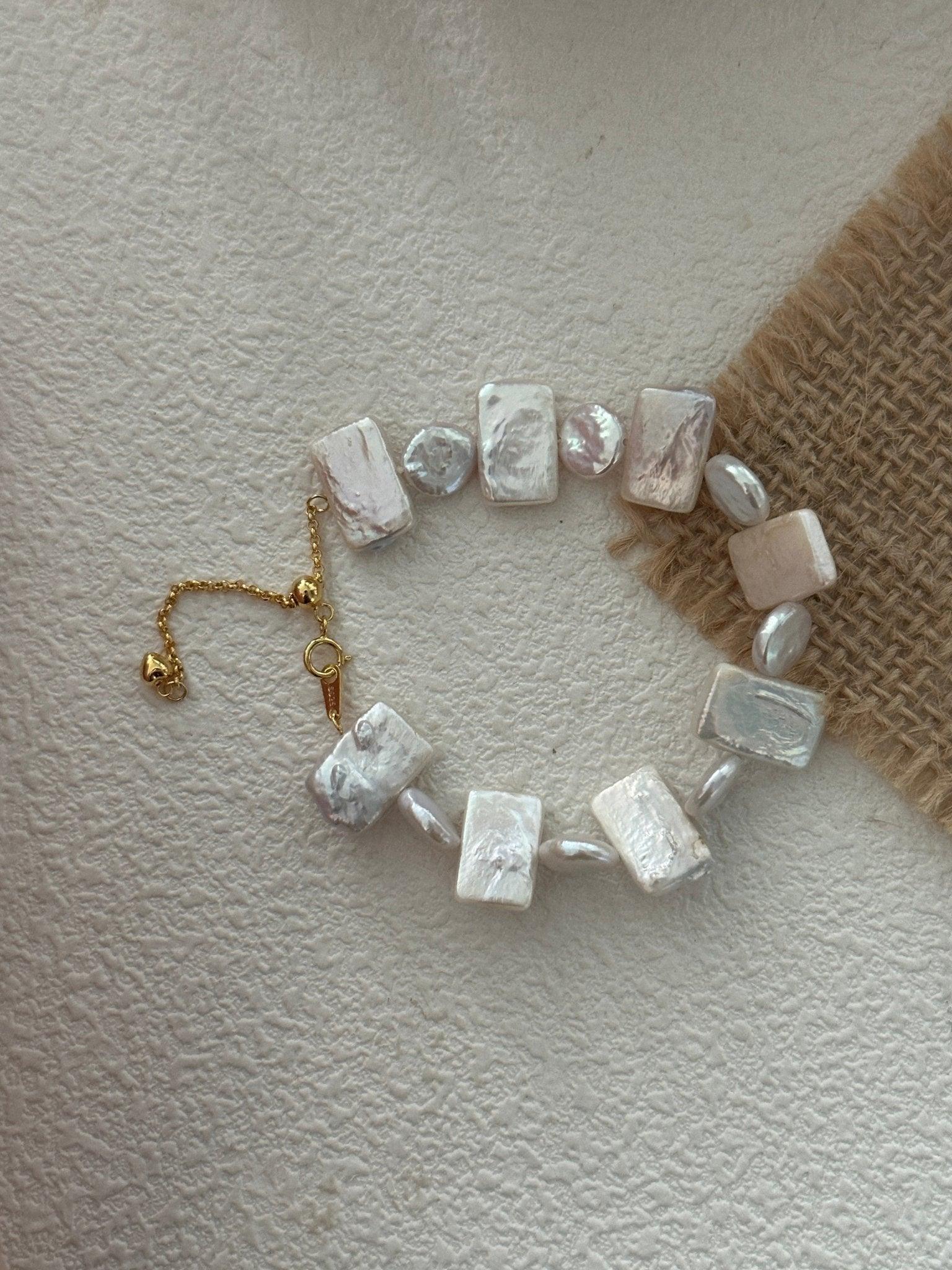 NICOLE Square Pearl Bracelet - ZEN&CO Studio