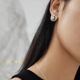 NINA Big pearl stud earrings - ZEN&CO Studio