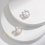 NINA Big pearl stud earrings - ZEN&CO Studio