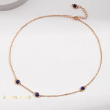 NUSA DUA Bohemian necklace Tiger eye necklace Lapis lazuli choker necklace - ZEN&CO Studio