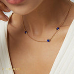 NUSA DUA Bohemian necklace Tiger eye necklace Lapis lazuli choker necklace - ZEN&CO Studio