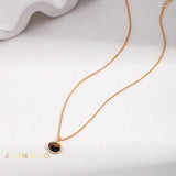 PADMA Bohemian Tiger eye drop earrings and pendant necklace - ZEN&CO Studio