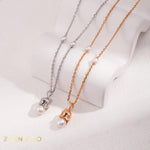 PAIGE dainty pearl pendant necklace - ZEN&CO Studio