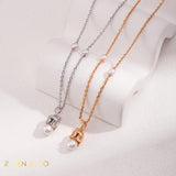 PAIGE dainty pearl pendant necklace - ZEN&CO Studio