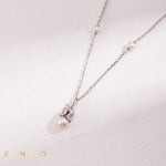 PAIGE dainty pearl pendant necklace - ZEN&CO Studio