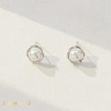 PAIGE pearl stud earrings - ZEN&CO Studio