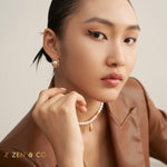 PAIGE pearl stud earrings - ZEN&CO Studio