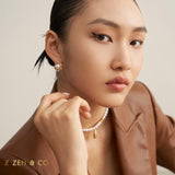 PAIGE pearl stud earrings - ZEN&CO Studio