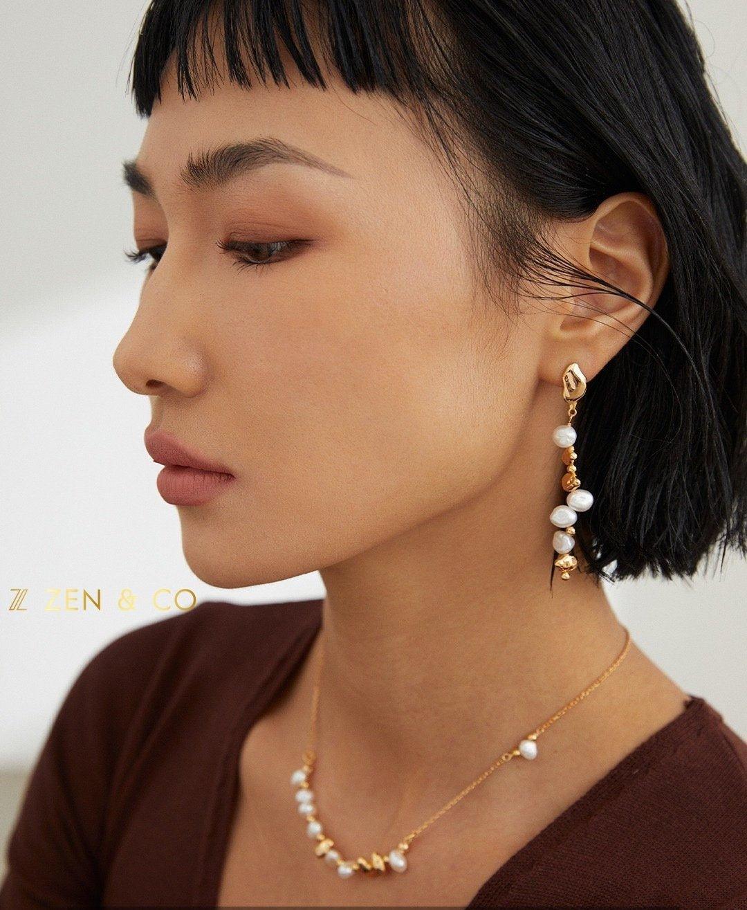 PEPA Pearl dangle earrings - ZEN&CO Studio