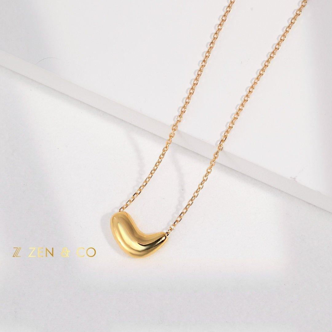 PERETTI Dainty bean pendant necklace - ZEN&CO Studio