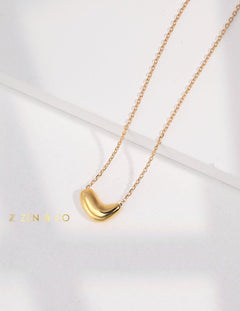 PERETTI Dainty bean pendant necklace - ZEN&CO Studio