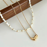 PERETTI Dainty bean pendant necklace - ZEN&CO Studio