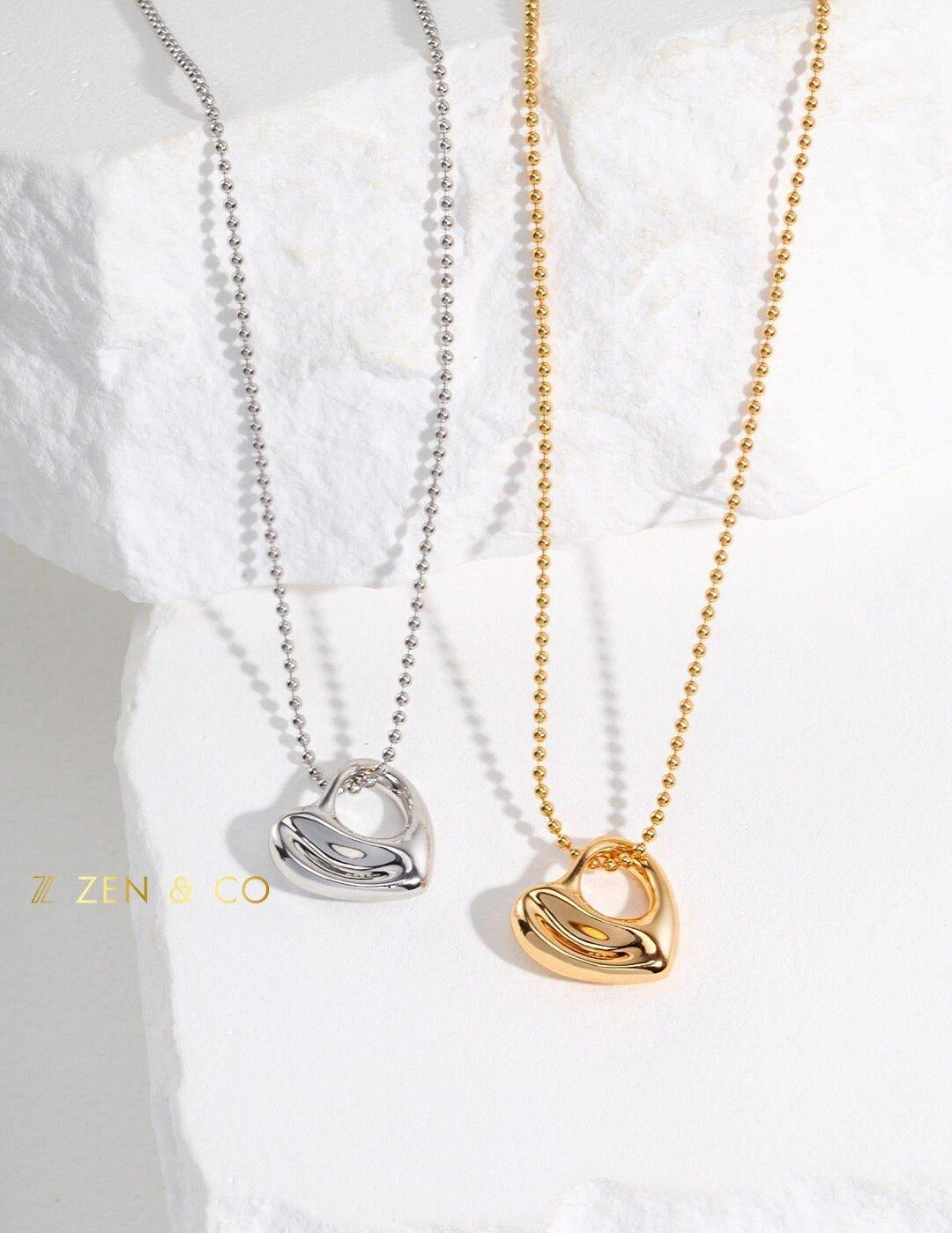 PIXIE Barbie inspired heart pendant necklace - ZEN&CO Studio