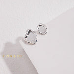 PLACID Asymmetric fluid Way of water stud earrings - ZEN&CO Studio