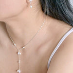 Rachel´s Dainty Pearl Necklace and Earrings Set - ZEN&CO Studio