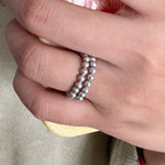 Rachel´s Double Layer Pearl Ring - ZEN&CO Studio