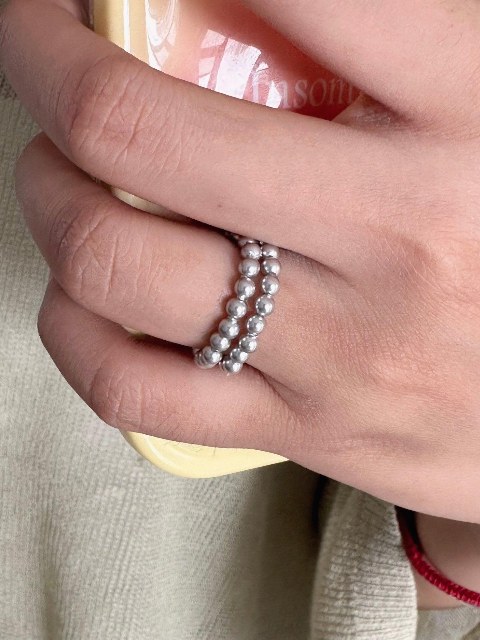 Rachel´s Double Layer Pearl Ring - ZEN&CO Studio