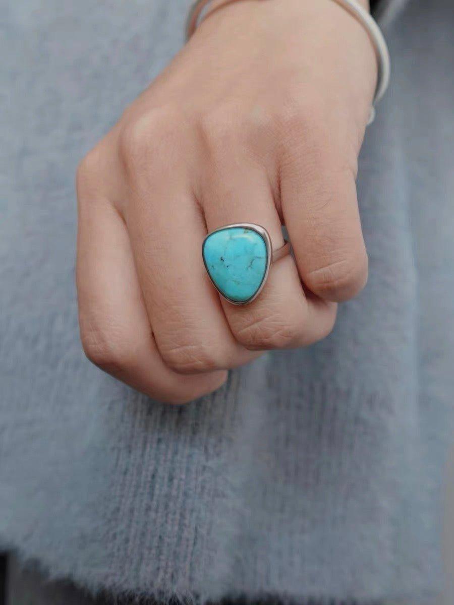 Rachel´s Turquoise Statement Ring - ZEN&CO Studio