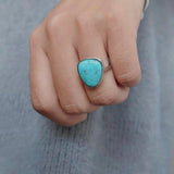 Rachel´s Turquoise Statement Ring - ZEN&CO Studio