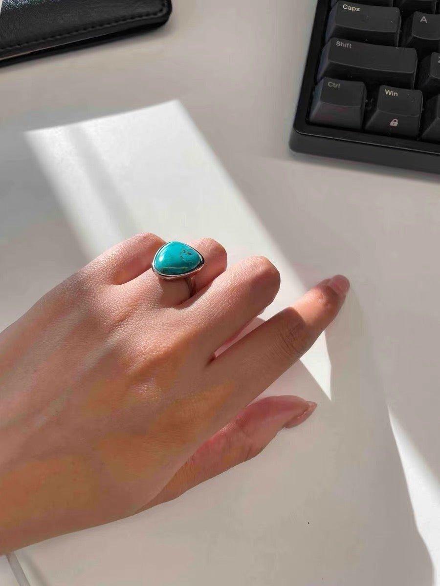 Rachel´s Turquoise Statement Ring - ZEN&CO Studio